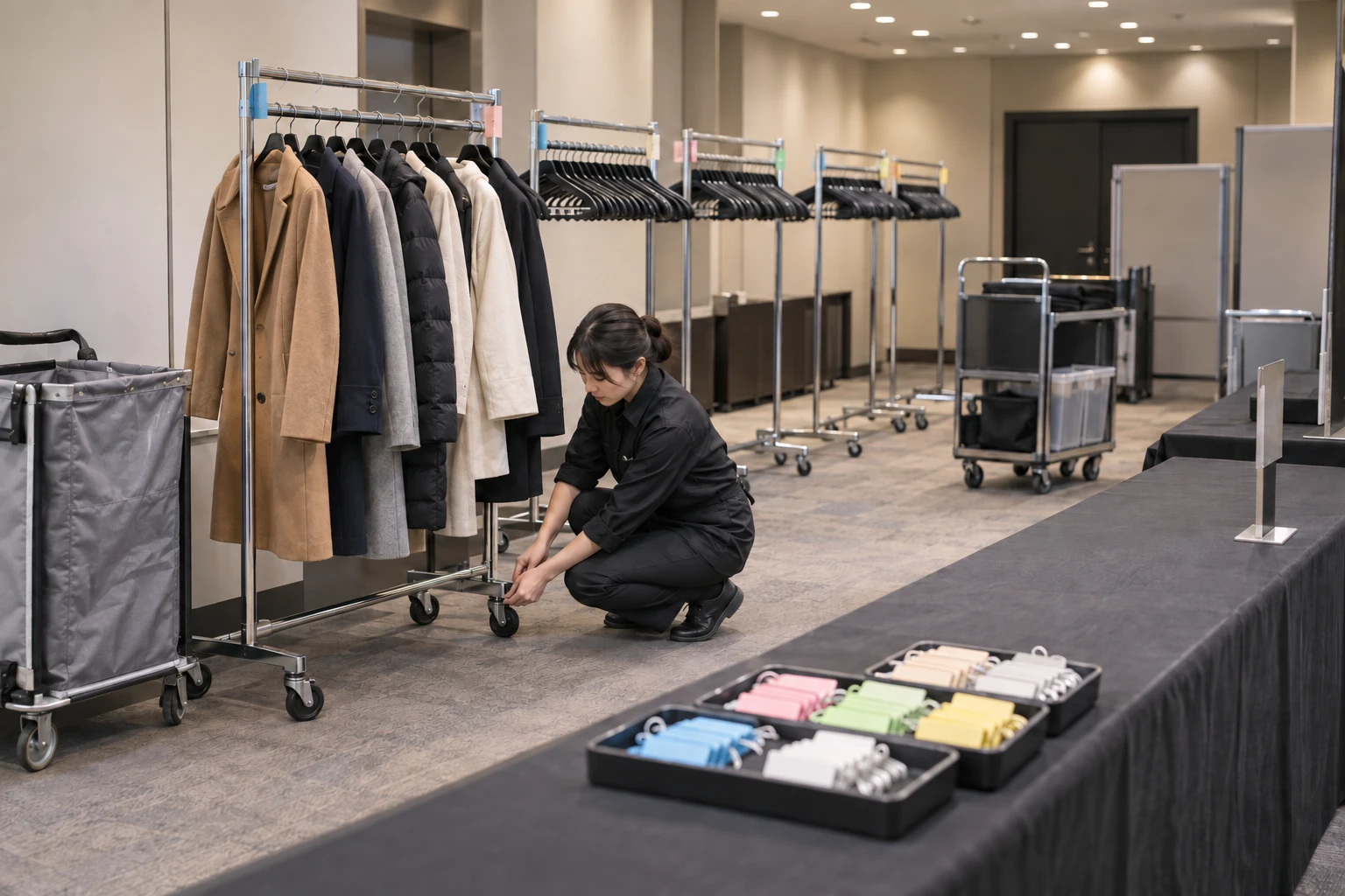 クローク用ハンガーラックレンタル業の開業計画