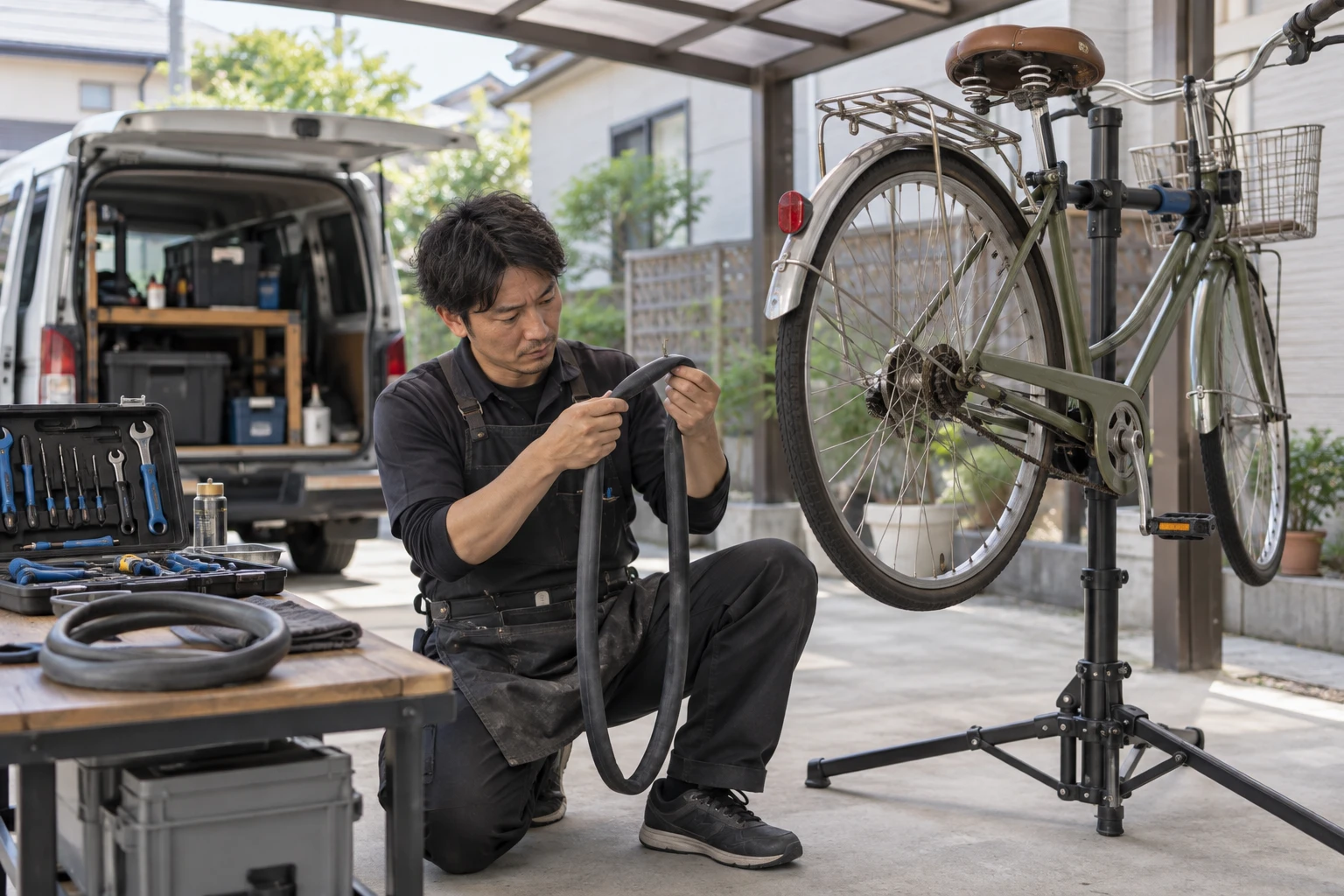 出張自転車修理業の開業計画