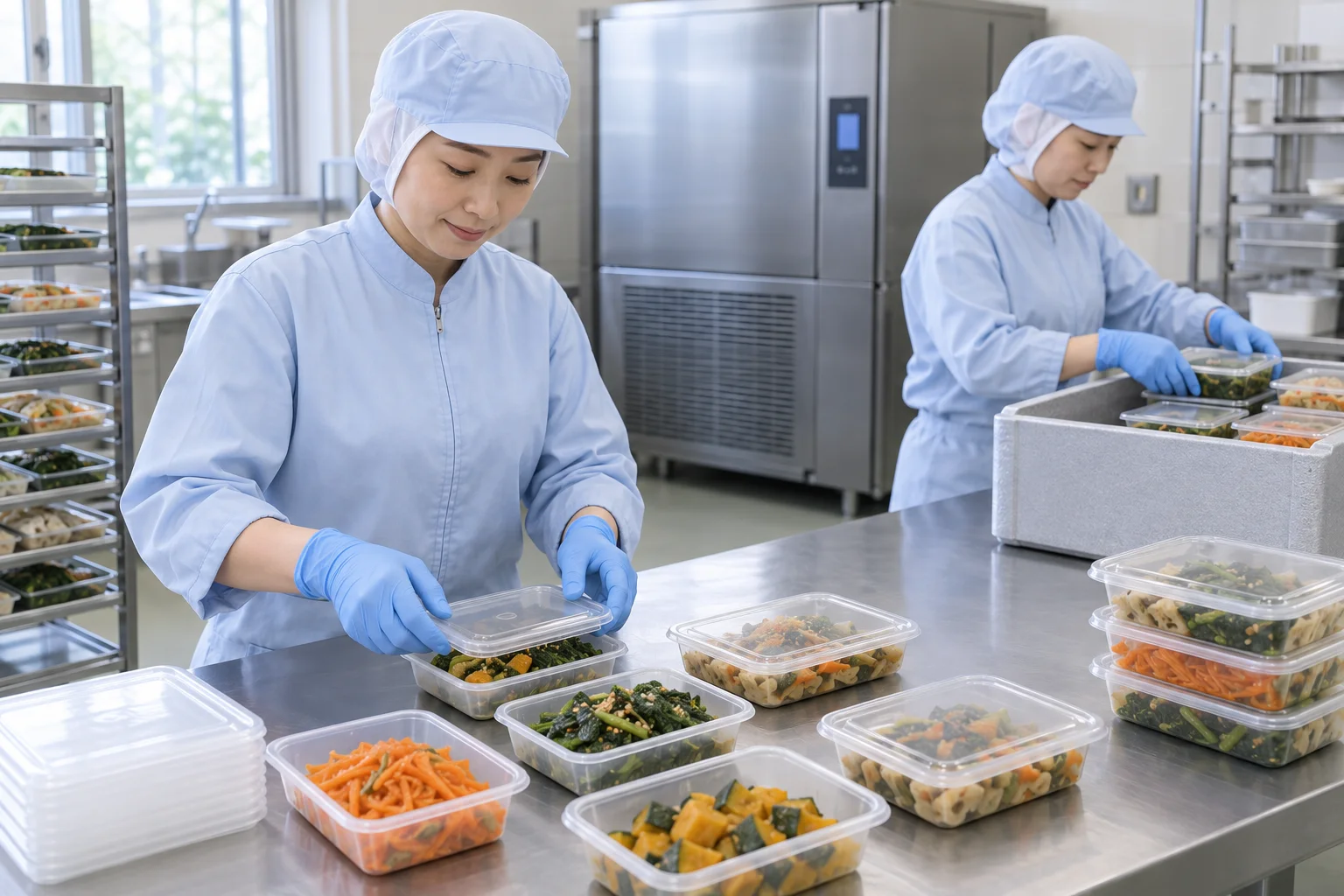 総菜宅配業の仕事と開業準備を表す人物入りの架空イメージ(AI生成)