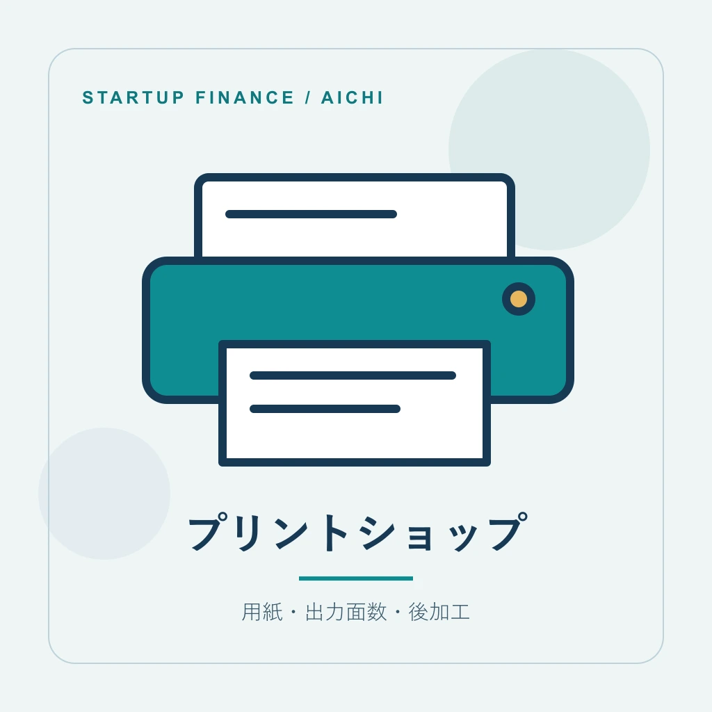 プリントショップの開業計画