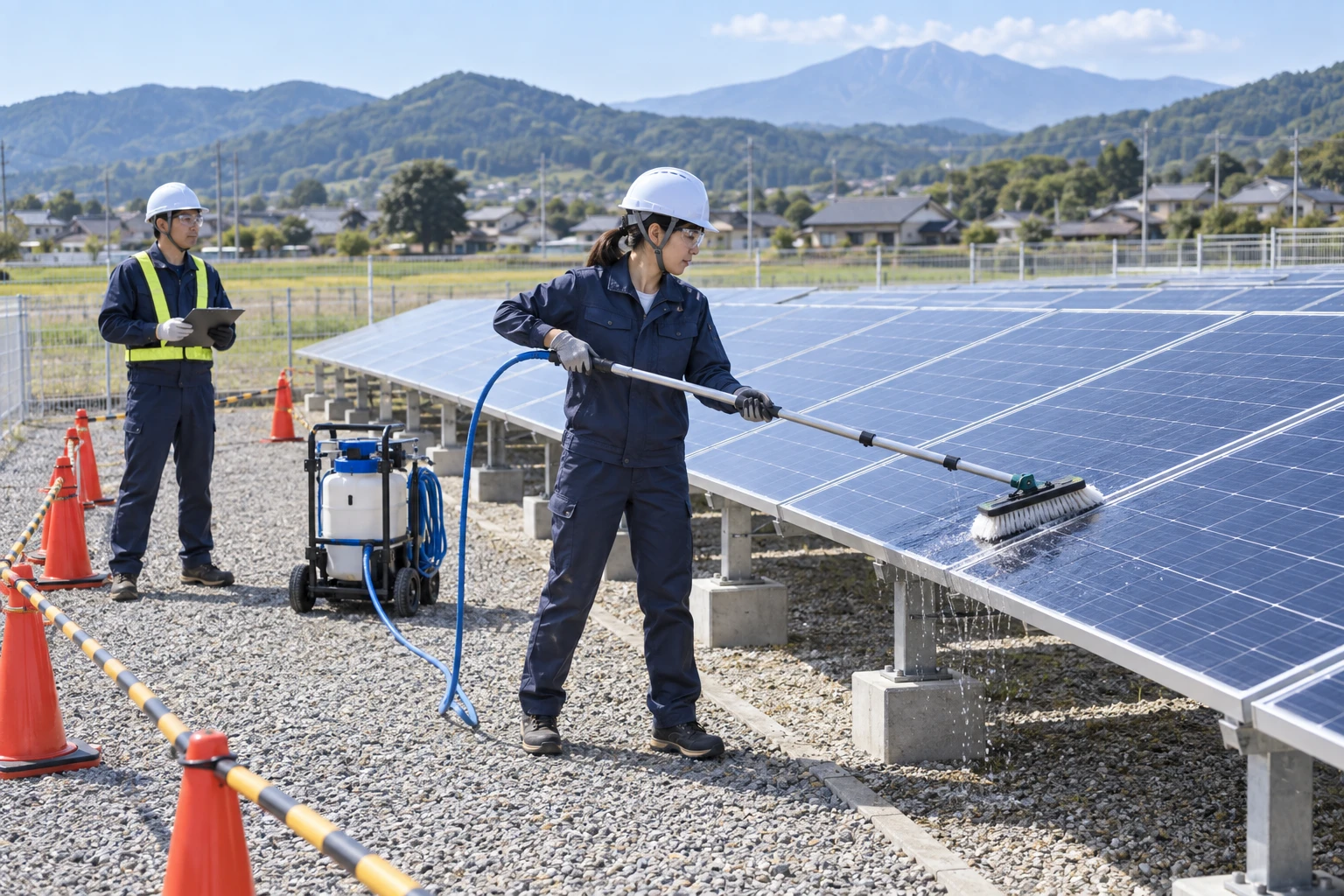 太陽光パネル清掃・目視点検業の開業計画
