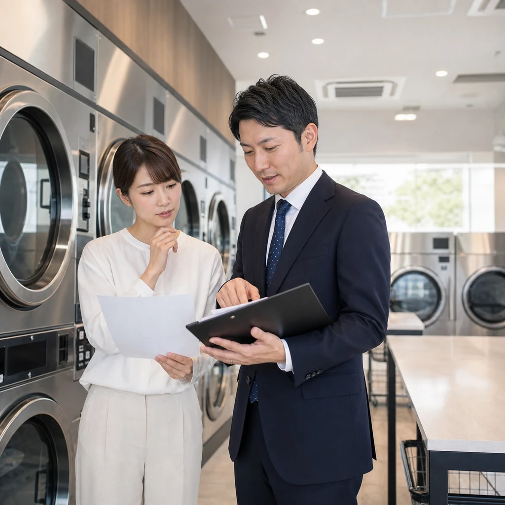コインランドリーFCの開業資金と採算