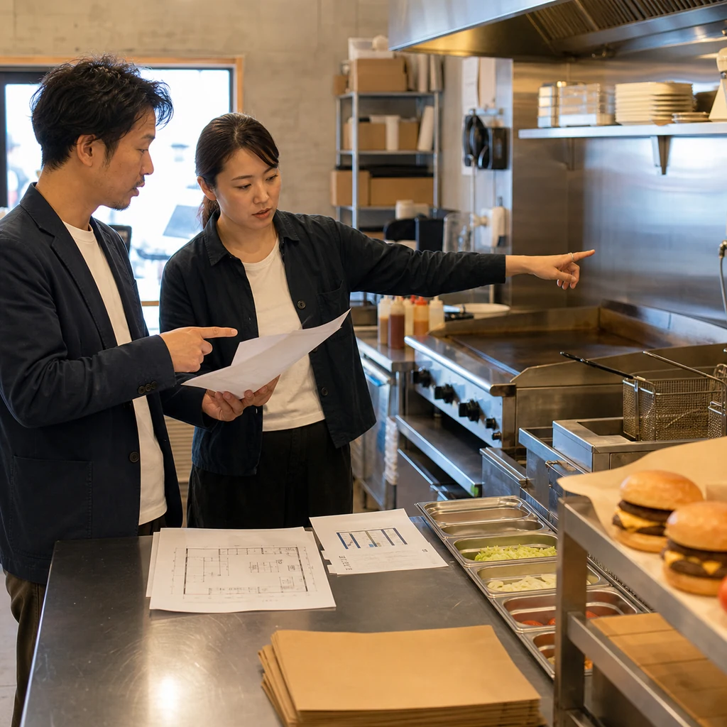 ハンバーガー屋の開業資金と厨房能力