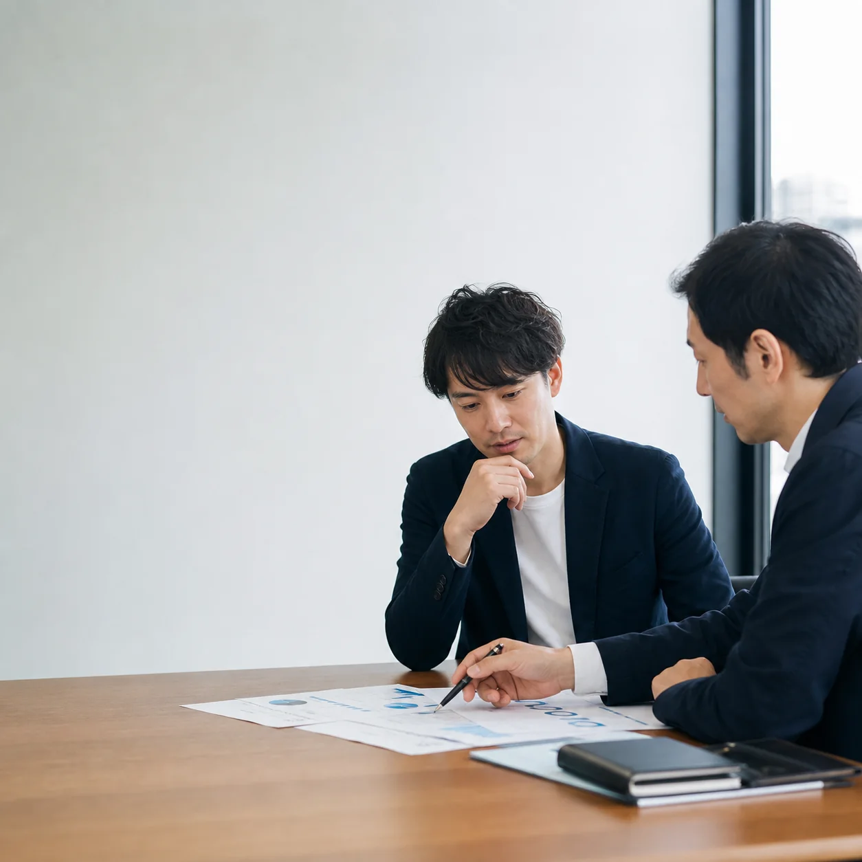 審査後の計画書と資金繰りの弱点を確認する場面