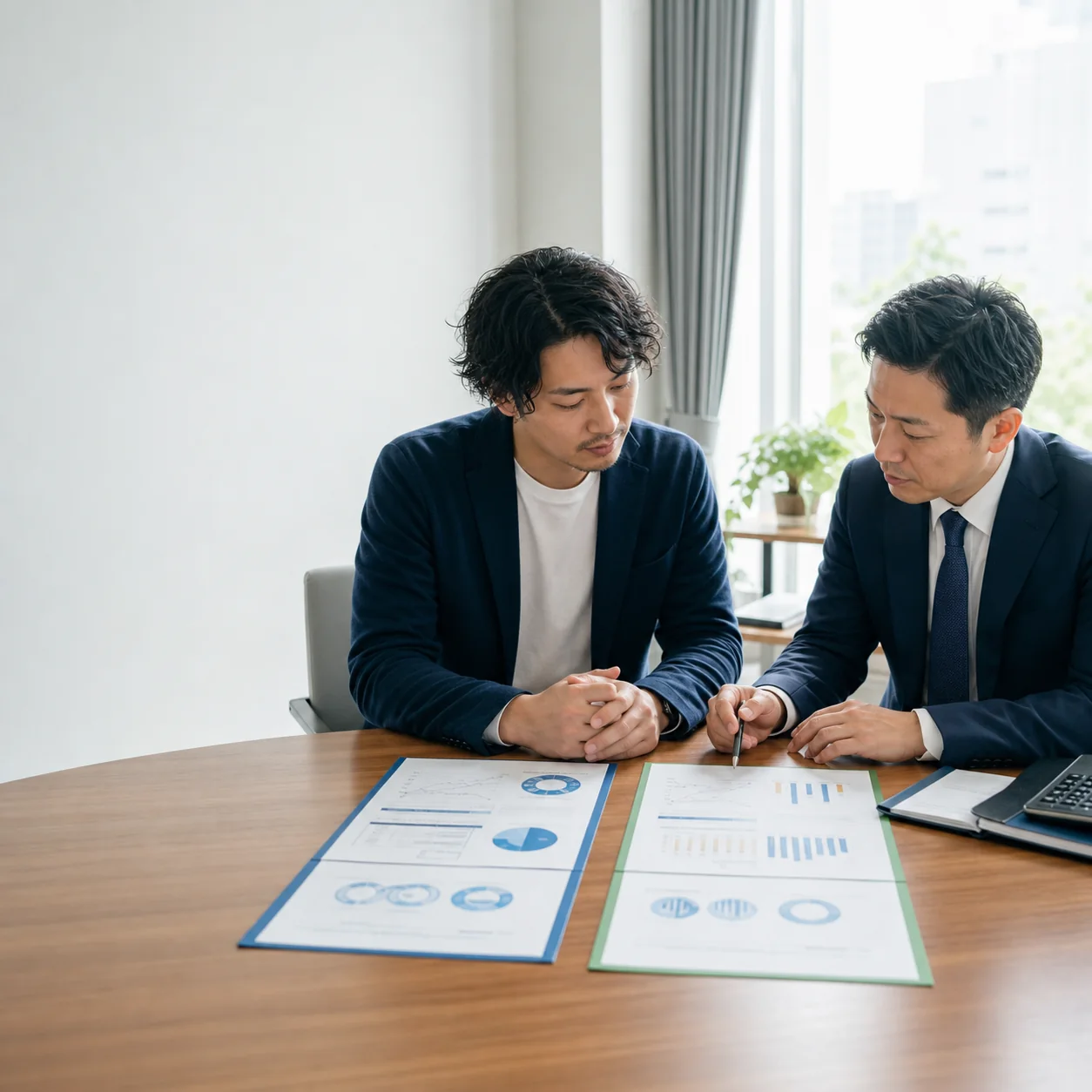 個人事業と法人の費用・資金繰りを二列で比較する場面