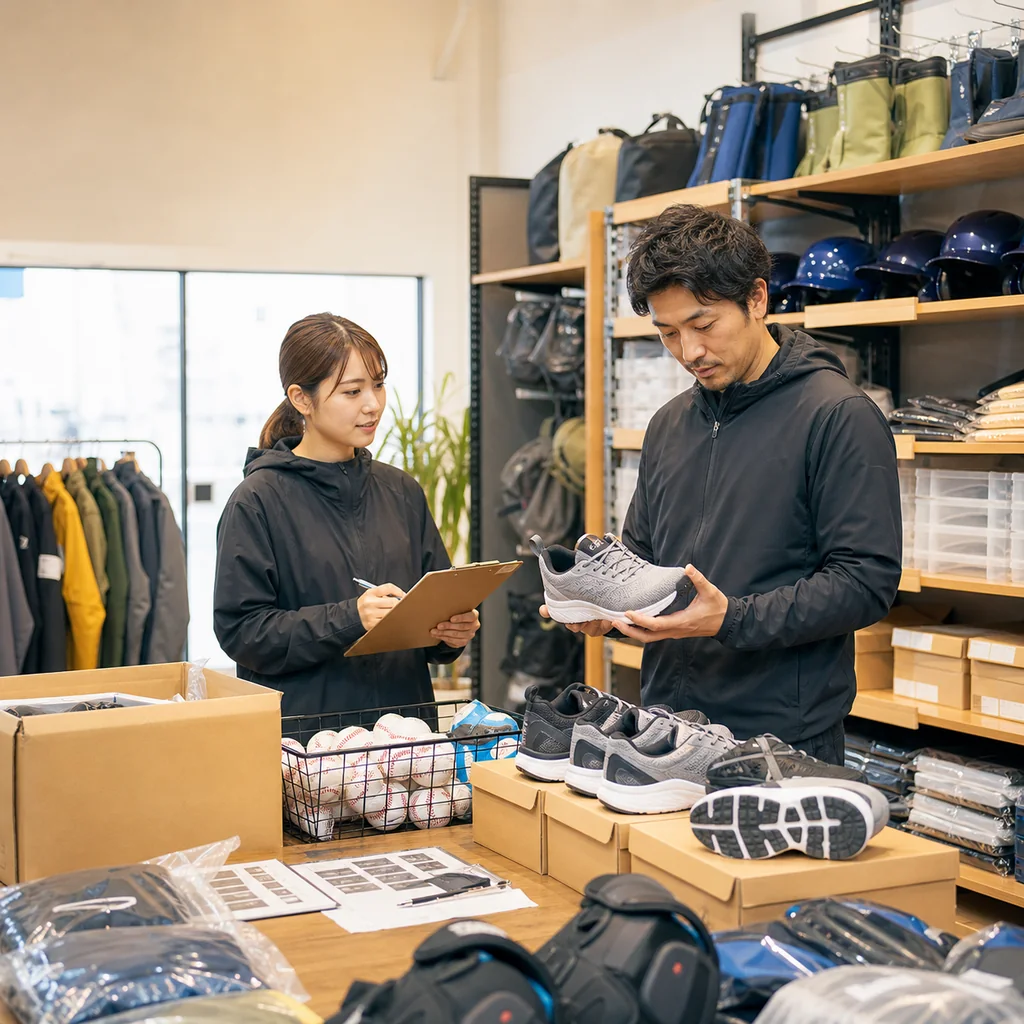 スポーツ用品店の季節在庫・チーム売掛・資金計画