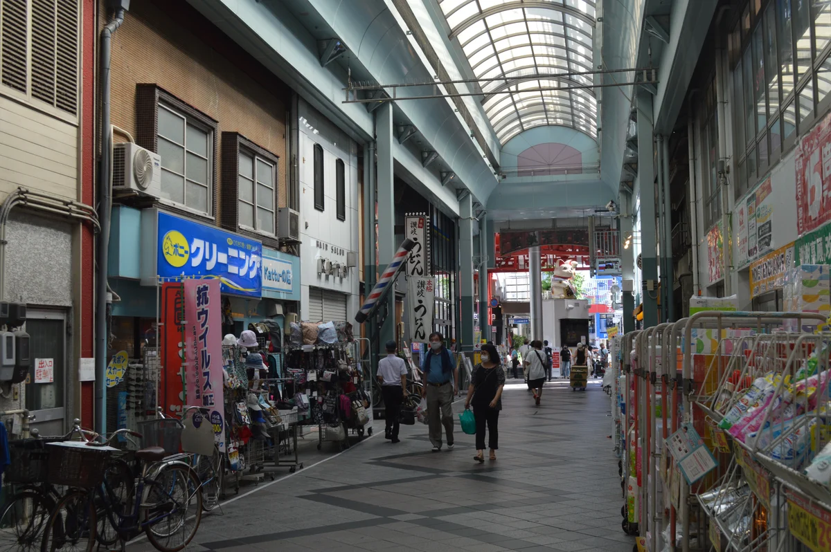 名古屋市中区大須・新天地通。2021年7月撮影