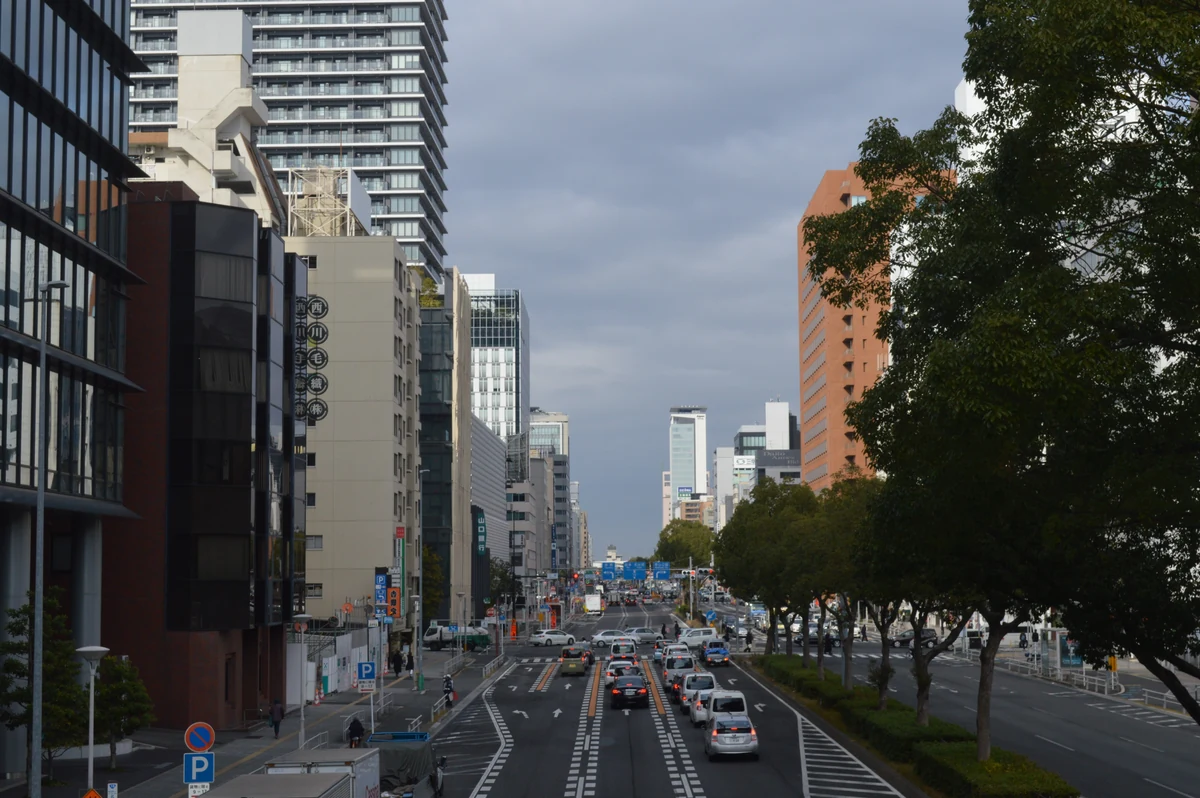 名古屋市中区栄・伏見通りの実景